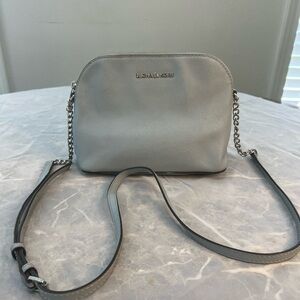 Michael Kors Gray Dome Crossbody Bag